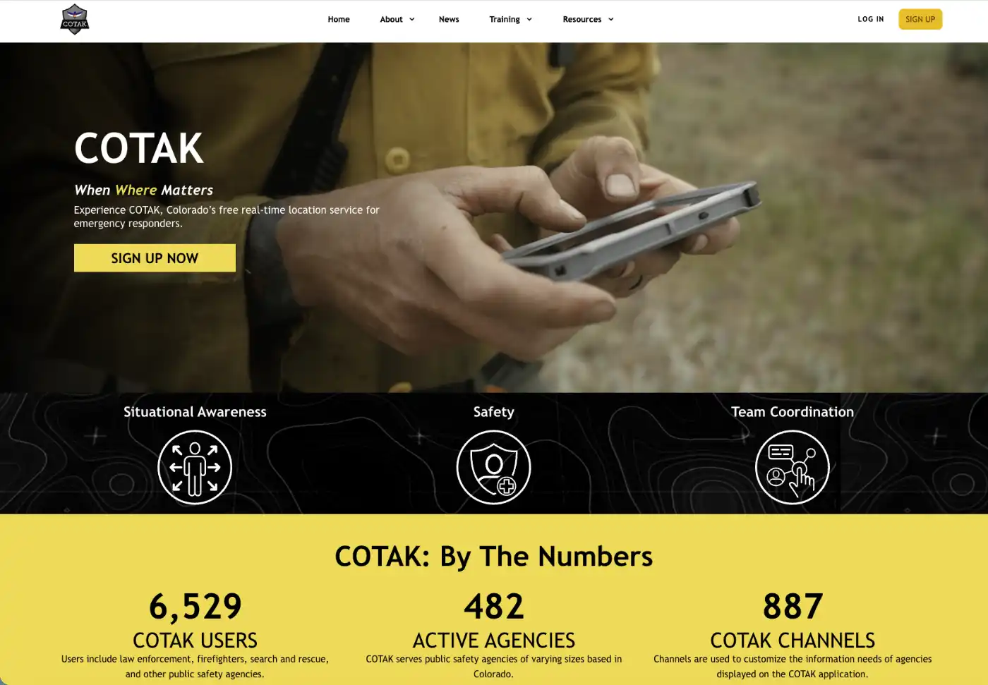 The COTAK website.